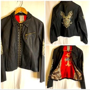 Vintage Wilson’s Rock and Roll Leather Jacket